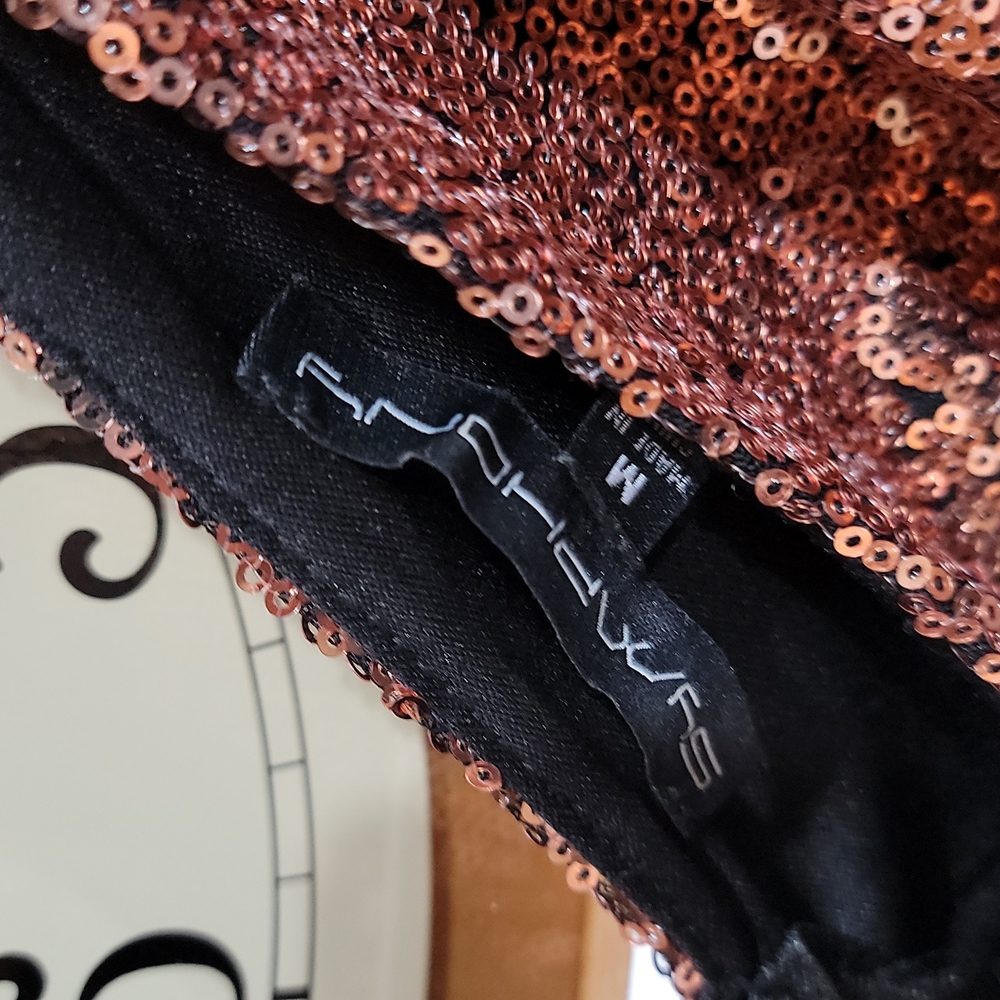 Med Copper Sequin Dress - Picture 3 of 4